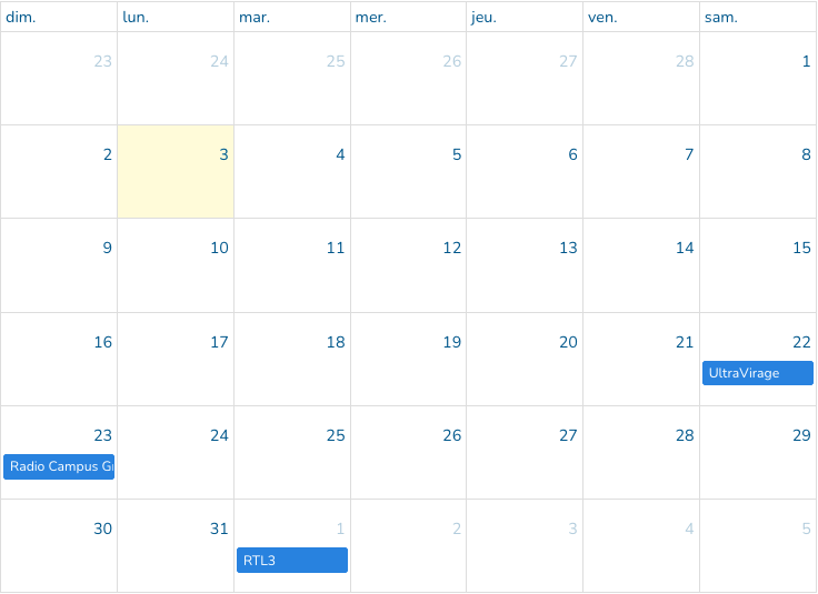 Calendar